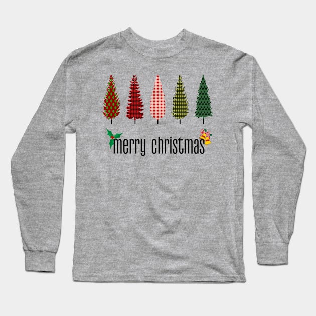 Merry Christmas Long Sleeve T-Shirt by Blended Designs